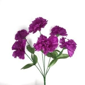 Purple Carnation Bush 36cm