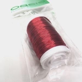Red Metallic Reel Wire 100g 