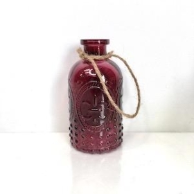 Red Hanging Bottle Vase 13cm
