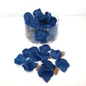 Navy Blue Rose Petals x 150