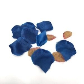 Navy Blue Rose Petals x 150