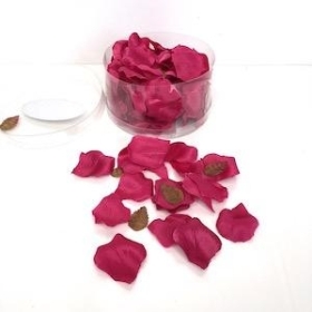 Deep Pink Rose Petals x 150