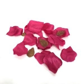 Deep Pink Rose Petals x 150