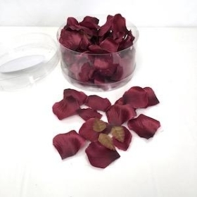 Burgundy Rose Petals x 150