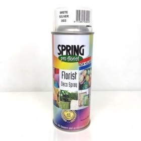 Bright Silver Flower Spray Paint 400ml