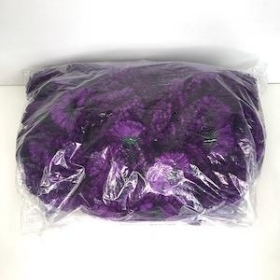 Purple Carnation Heads x 144