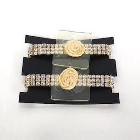 Gold Diamante Bracelet x 2