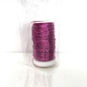 Hot Pink Metallic Reel Wire 100g