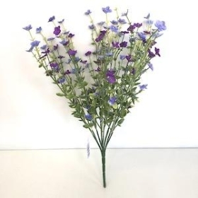 Purple Blossom And Foliage Bush 43cm