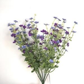 Purple Blossom And Foliage Bush 43cm