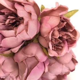 Dusky Pink Peony Bundle 25cm