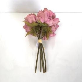 Dusky Pink Peony Bundle 25cm