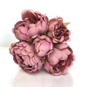 Dusky Pink Peony Bundle 25cm