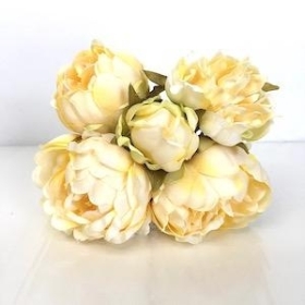 Yellow Peony Bundle 25cm