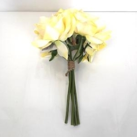 Yellow Rose Bundle 25cm