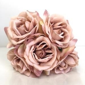 Antique Pink Rose Bundle 25cm