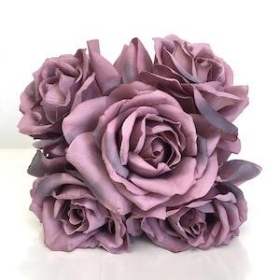 Dusky Lilac Rose Bundle 25cm