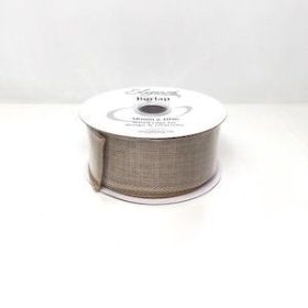 Natural Wired Burlap Ribbon 38mm