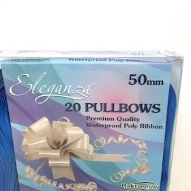 Light Blue Pull Bow 50mm x 20