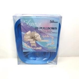 Light Blue Pull Bow 50mm x 20