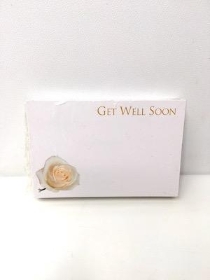 Small Florist Cards Get Well Soon Rose