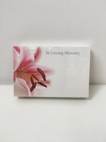 In Loving Memory Lily Small Florist Cards