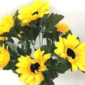 Yellow Sunflower Bush 37cm