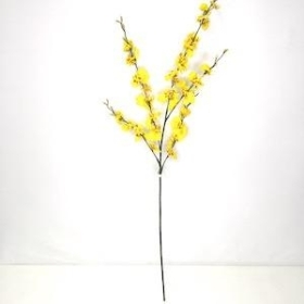 Yellow Orchid Spray 88cm