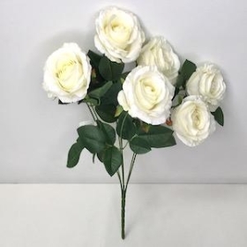 Ivory Rose Bush 46cm