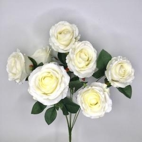 Ivory Rose Bush 46cm