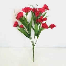 Red Spray Carnation Bush 32cm