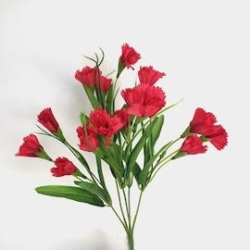 Red Spray Carnation Bush 32cm