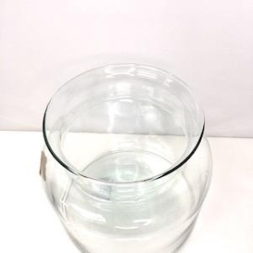 Glass Bottle Vase 19cm