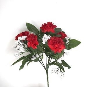  Red Carnation Bush 27cm