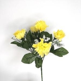 Yellow Carnation Bush 27cm