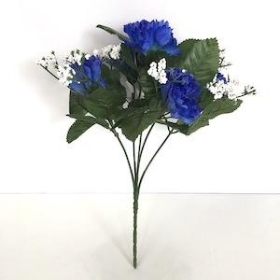 Blue Carnation Bush 27cm