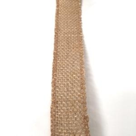 Natural Wired Hessian Ribbon 32mm 