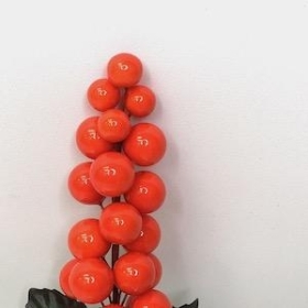 Orange Berry Stem 19cm