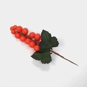 Orange Berry Stem 19cm