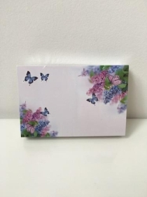 Florist Message Cards Butterflies And Flowers