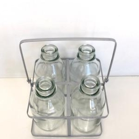 Milk Bottles In Crate 12cm