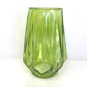 Lime Manhattan Vase 18cm