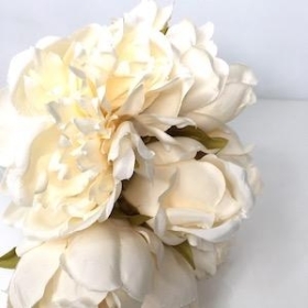 Light Peach Peony Bundle 25cm