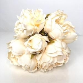 Light Peach Peony Bundle 25cm