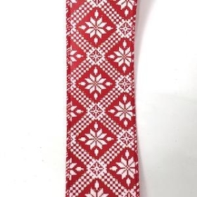 Red Christmas Pattern Ribbon 63mm