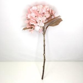 Light Pink Glittered Hydrangea 45cm