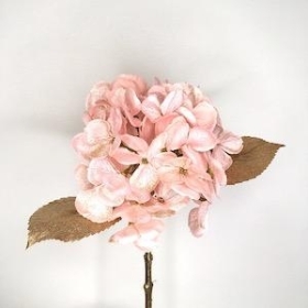 Light Pink Glittered Hydrangea 45cm