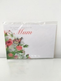 Florist Cards Mum x 6 Butterfly