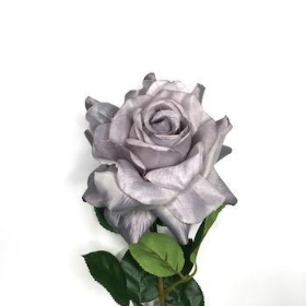 24 x Light Grey Rose 65cm