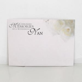 Florist Cards Nan White Roses x 6
